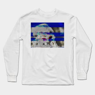 Strong & Stable: Theresa May Glitch Art Long Sleeve T-Shirt